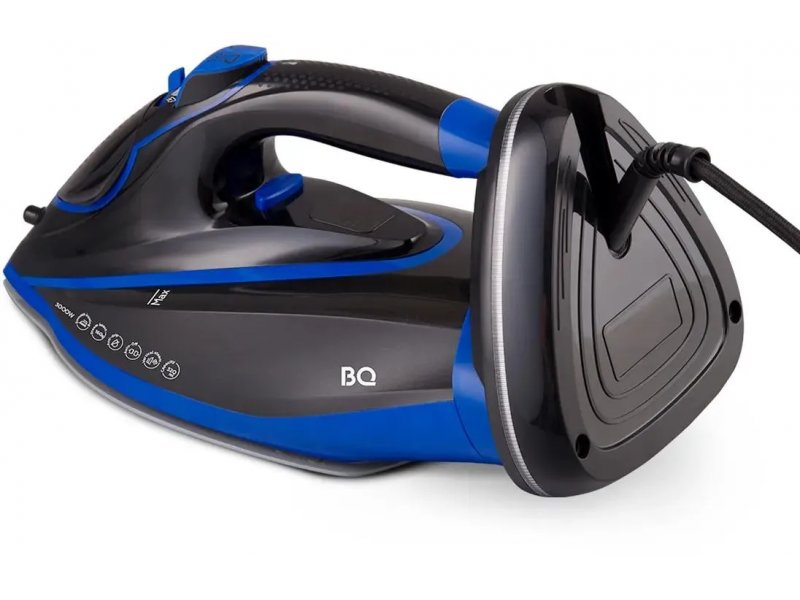 Беспроводной утюг BQ SIC1003 черный/синий Беспроводной утюг BQ SIC1003 черный/синий