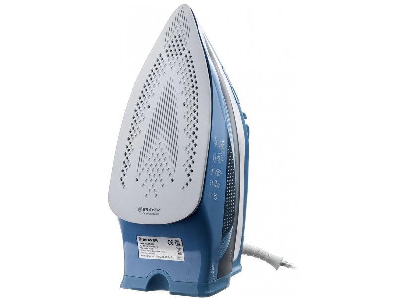 Утюг Brayer 4002BR белый/синий