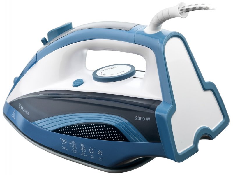 Утюг Brayer 4002BR белый/синий
