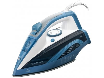 Утюг Brayer 4002BR белый/синий