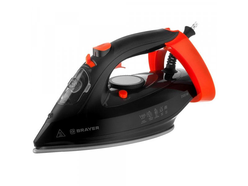 Утюг Brayer BR4007 черный/красный
