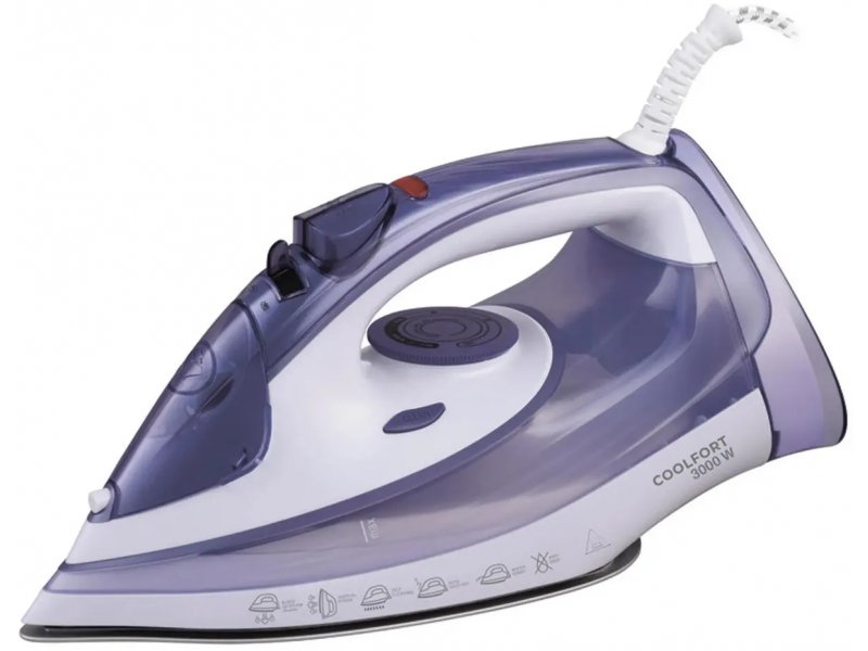 Утюг Coolfort CF-3409 сиреневый/белый Утюг Coolfort CF-3409 сиреневый/белый
