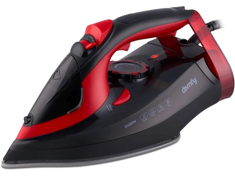 Утюг Domfy DSC-EI502 черный/красный