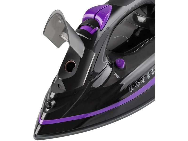 Утюг Endever Delta-230 черный/фиолетовый Утюг Endever Delta-230 черный/фиолетовый