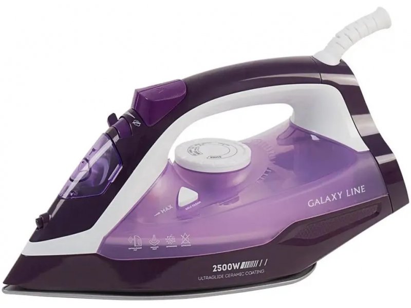 Утюг Galaxy Line GL 6124 фиолетовый/белый