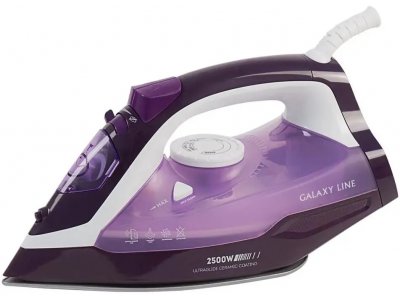 Утюг Galaxy Line GL 6124 фиолетовый/белый