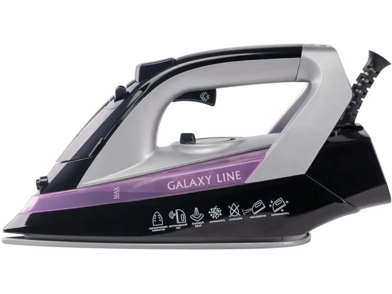 Утюг Galaxy Line GL 6128 черный/фиолетовый
