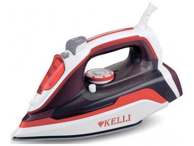 Утюг Kelli KL-1633 белый/красный Утюг Kelli KL-1633 белый/красный