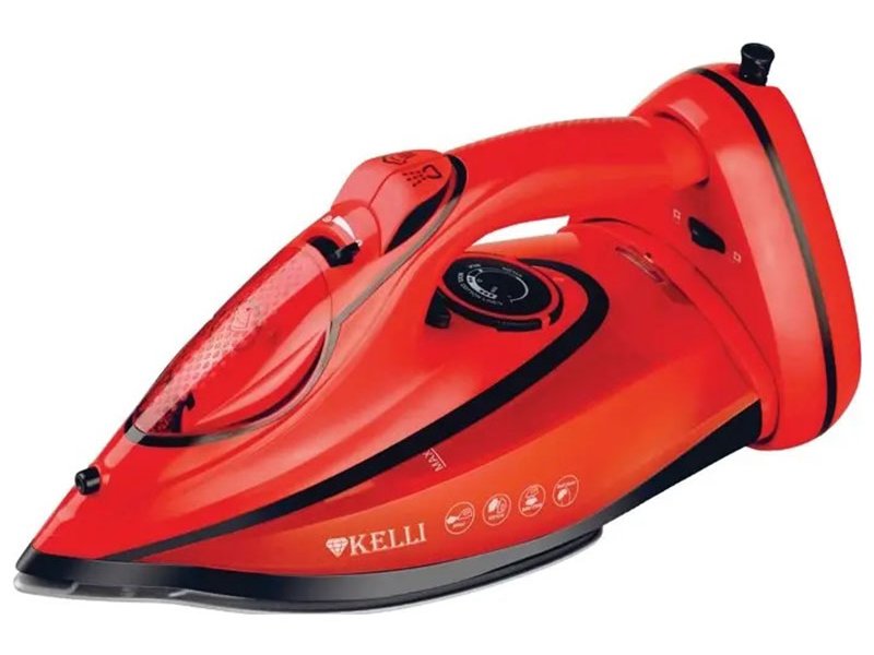 Утюг Kelli KL-1650 красный Утюг Kelli KL-1650 красный