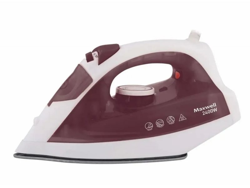Утюг Maxwell MW-3006 белый/бордовый Утюг Maxwell MW-3006 белый/бордовый