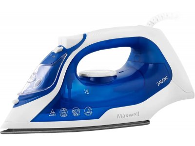 Утюг Maxwell MW-3007 белый/синий
