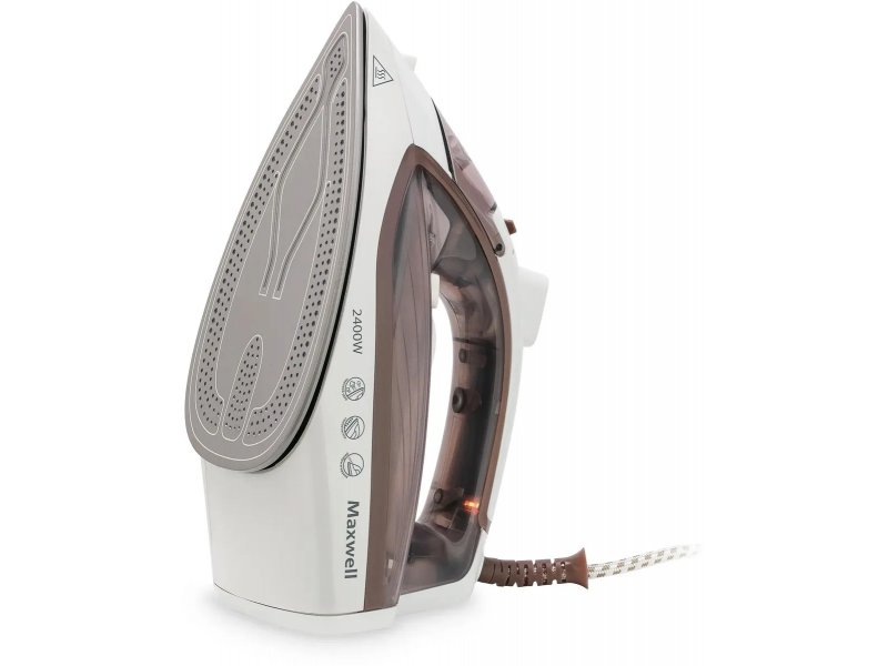 Утюг Maxwell MW-3047 белый/коричневый Утюг Maxwell MW-3047 белый/коричневый