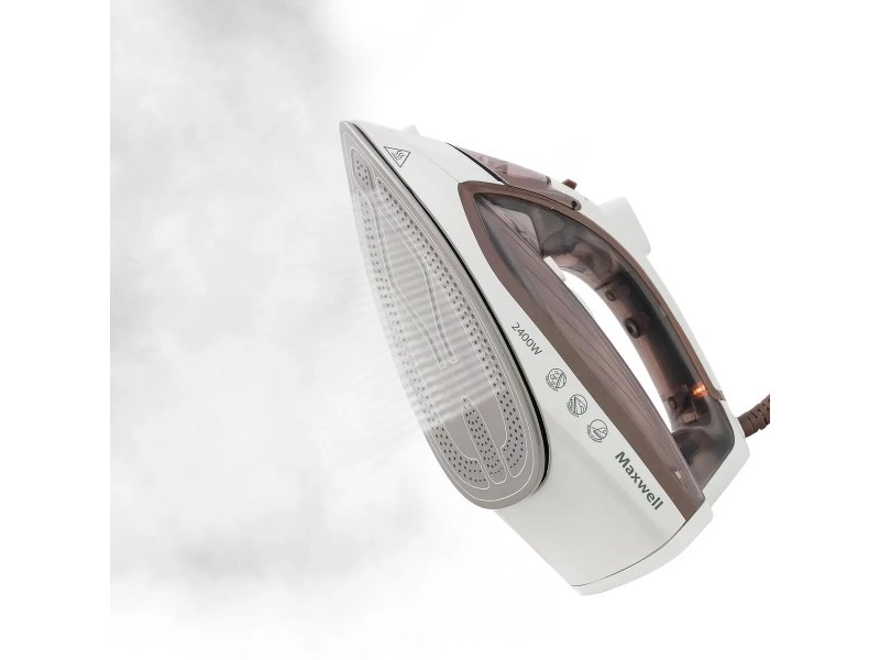 Утюг Maxwell MW-3047 белый/коричневый Утюг Maxwell MW-3047 белый/коричневый