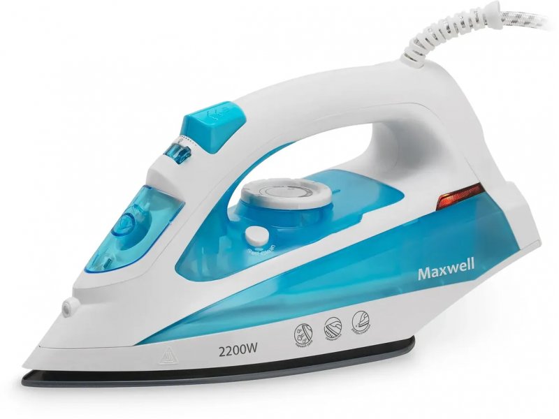 Утюг Maxwell MW-3055 белый/синий Утюг Maxwell MW-3055 белый/синий