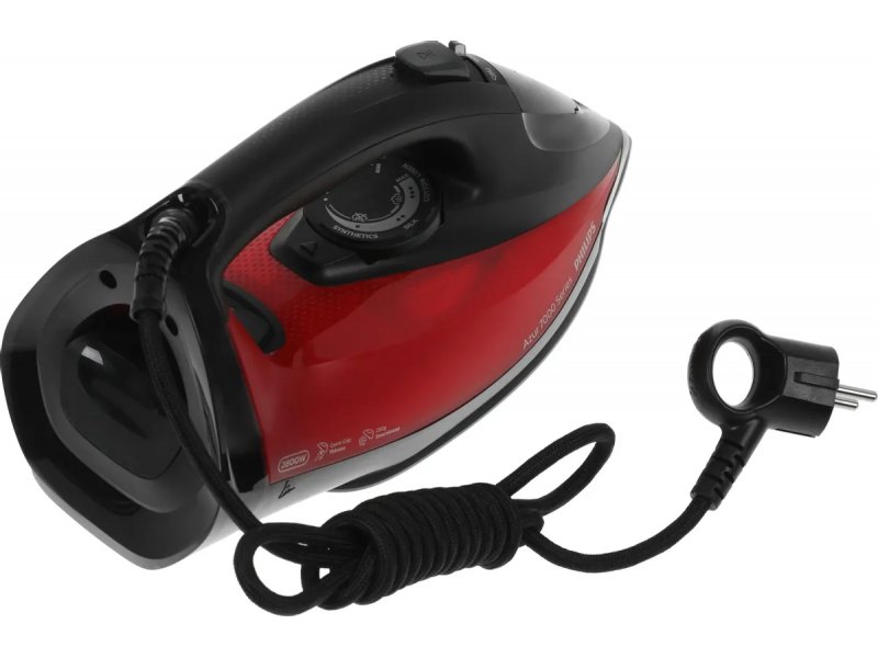 Утюг Philips DST7022/40 черный/красный