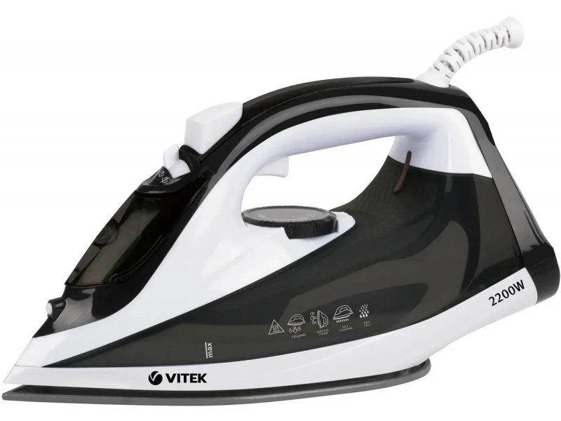 Утюг Vitek VT-1267 черный/белый