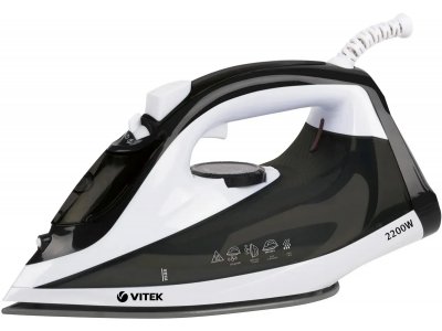 Утюг Vitek VT-1267 черный/белый