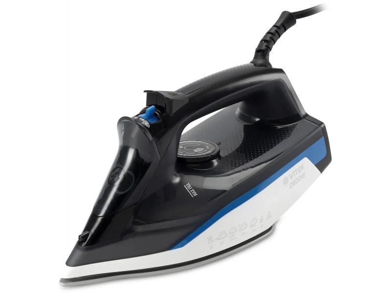 Утюг Vitek VT-8329 черный/белый/синий