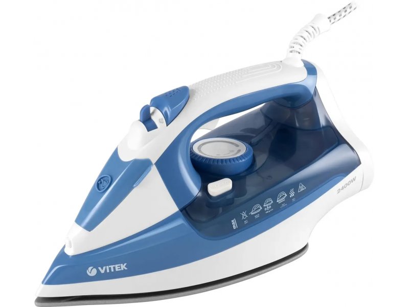 Утюг Vitek VT-8330 белый/голубой
