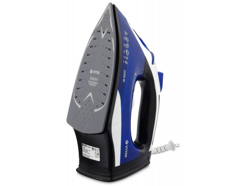 Утюг Vitek VT-8337 синий/белый/серый
