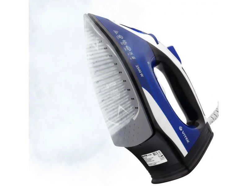 Утюг Vitek VT-8337 синий/белый/серый