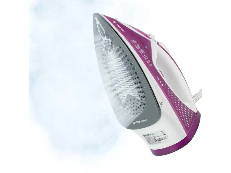 Утюг Vitek VT-8346 белый/фиолетовый
