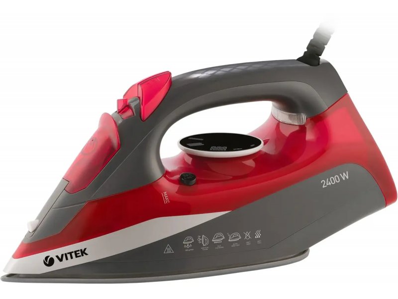 Утюг Vitek VT-8348 серый/красный