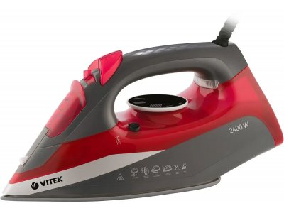 Утюг Vitek VT-8348 серый/красный Утюг Vitek VT-8348 серый/красный