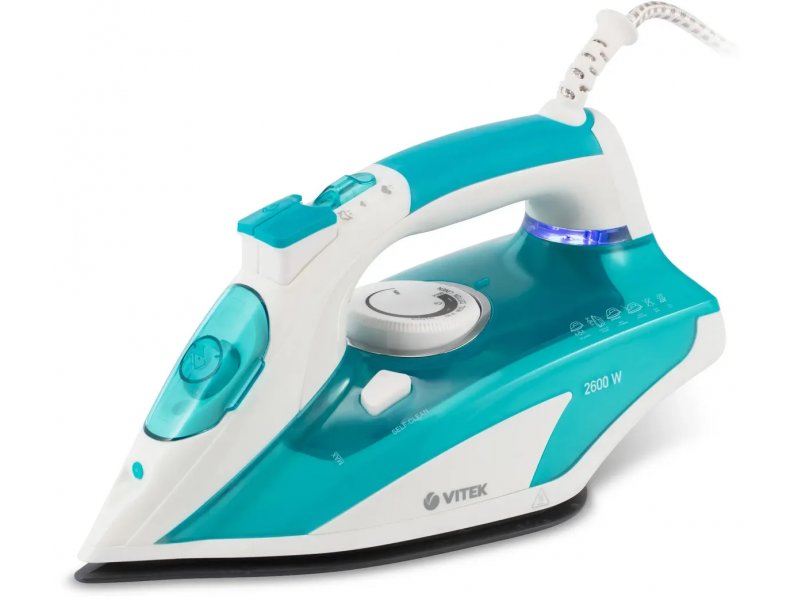 Утюг Vitek VT-8355 бирюзовый/белый