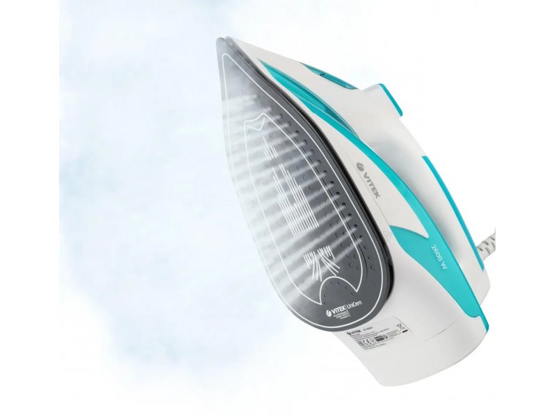 Утюг Vitek VT-8355 бирюзовый/белый