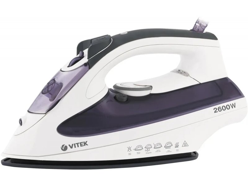 Утюг Vitek VT-8356 белый/фиолетовый