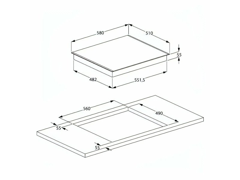 Электрическая варочная панель Beko HIC 64402T Электрическая варочная панель Beko HIC 64402T