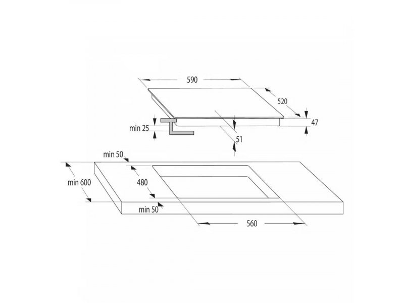Встраиваемая индукционная варочная панель Gorenje ECT641BXE