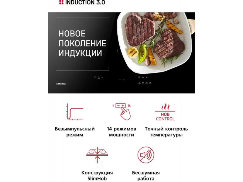 Встраиваемая индукционная варочная панель Hansa BHI67006