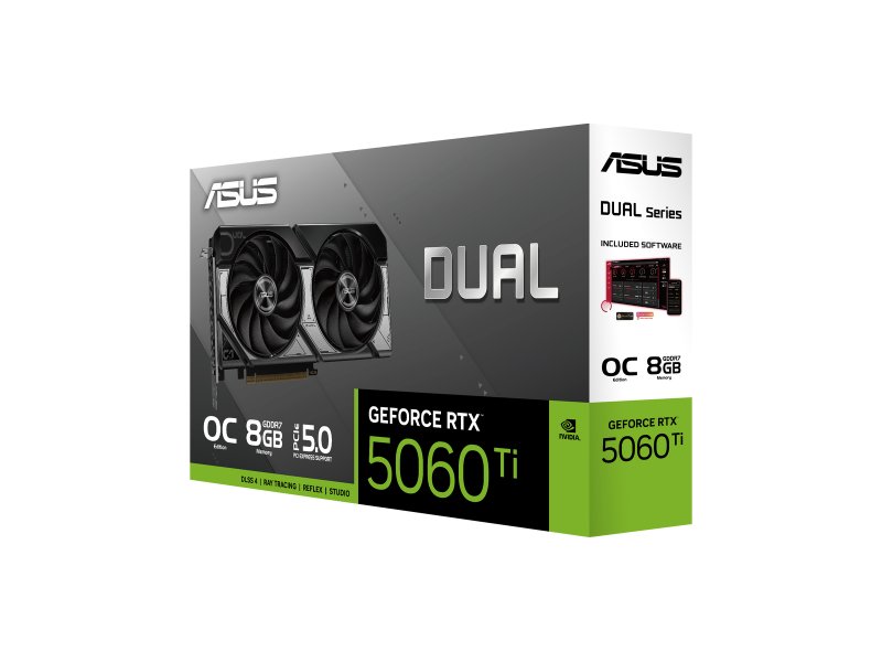 Видеокарта Asus Nvidia GeForce RTX 5060 Ti DUAL OC [90YV0MP2-M0NA00]