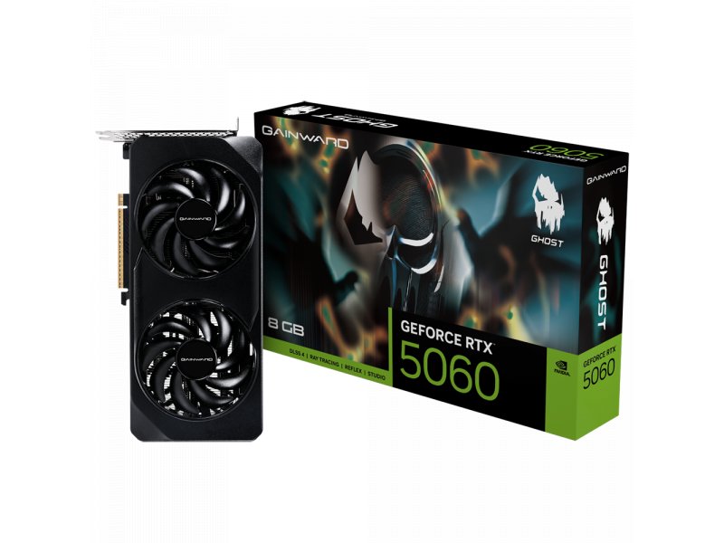 Видеокарта Gainward Nvidia GeForce RTX 5060 GHOST [NE75060019P1-GB2063B]