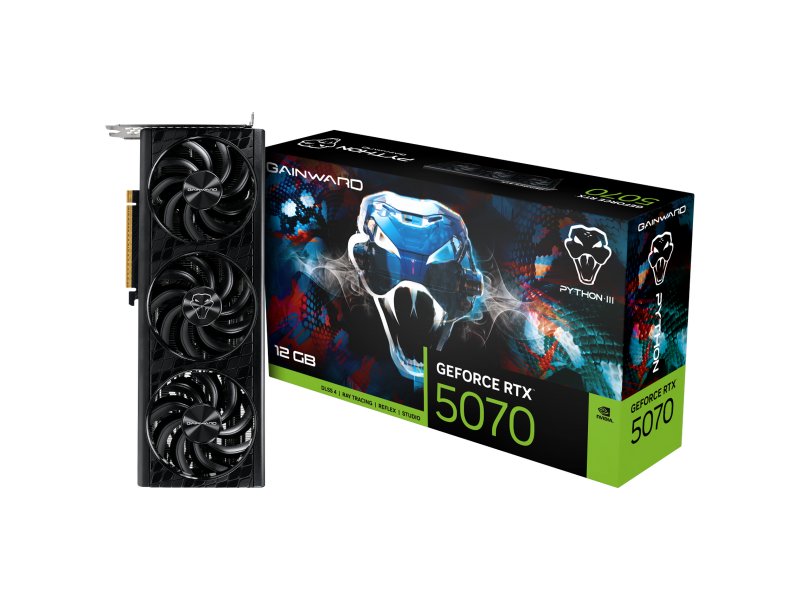 Видеокарта Gainward Nvidia GeForce RTX 5070 PYTHON III [NE75070019K9-GB2050T]