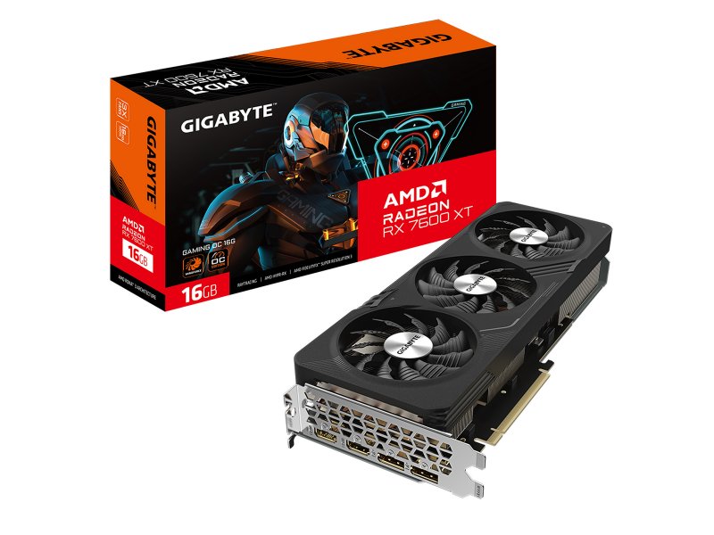 Видеокарта Gigabyte AMD Radeon RX 7600XT GAMING [GV-R76XTGAMING OC-16GD 1.1]