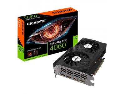 Видеокарта Gigabyte Nvidia GeForce RTX 4060 [GV-N4060WF2OC-8GD]