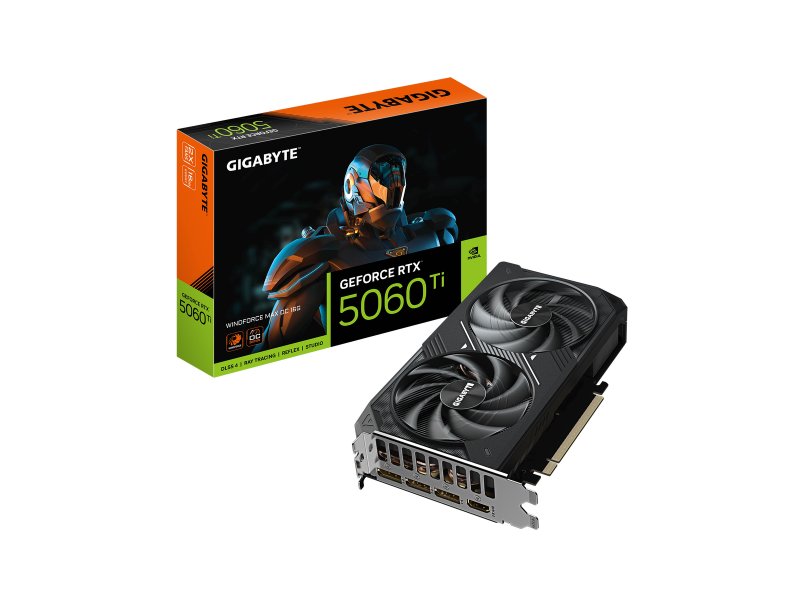 Видеокарта Gigabyte Nvidia GeForce RTX 5060 Ti Windforce [GV-N506TWF2MAX OC-16GD]