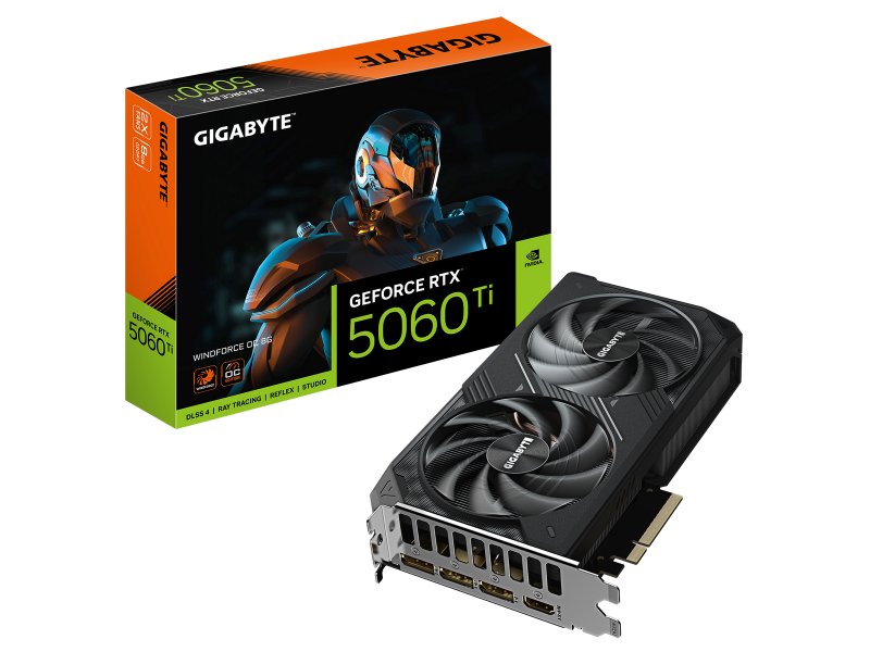 Видеокарта Gigabyte Nvidia GeForce RTX 5060 Ti Windforce [GV-N506TWF2OC-8GD]