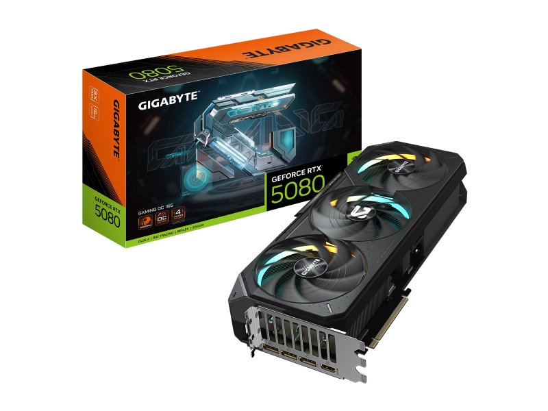 Видеокарта Gigabyte Nvidia GeForce RTX 5080 [GV-N5080GAMING-16GD]