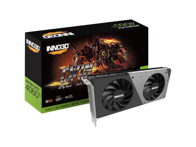Видеокарта INNO3D Nvidia GeForce RTX 4060 Ti [N406T2-08D6-171153N]