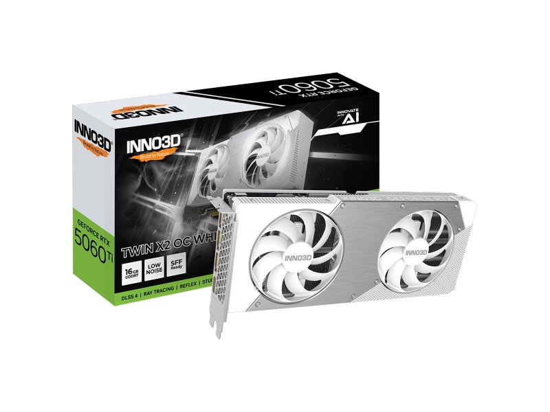 Видеокарта INNO3D Nvidia GeForce RTX 5060 Ti [N506T2-16D7X-191073W]