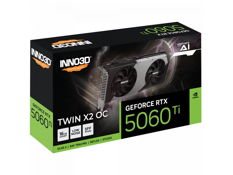 Видеокарта INNO3D Nvidia GeForce RTX 5060 Ti Twin [N506T2-16D7X-191073N]