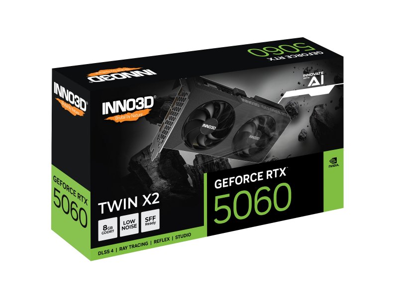 Видеокарта INNO3D Nvidia GeForce RTX 5060 TWIN X2 [N50602-08D7-195071N]