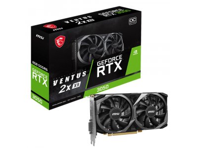 Видеокарта MSI Nvidia GeForce RTX 3050 [RTX 3050 VENTUS 2X XS 8G OC]