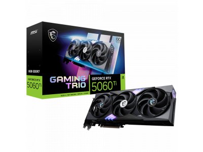 Видеокарта MSI Nvidia GeForce RTX 5060 Ti Gaming [RTX 5060 Ti 8G GAMING TRIO OC]