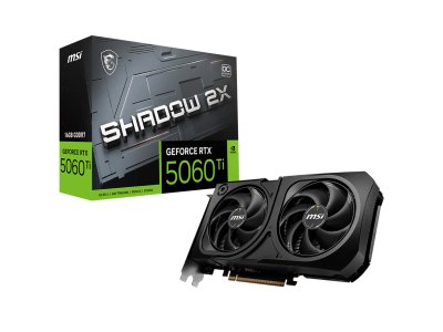 Видеокарта MSI Nvidia GeForce RTX 5060 Ti Shadow [RTX 5060 Ti 16G SHADOW 2X OC PLUS]