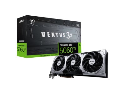 Видеокарта MSI Nvidia GeForce RTX 5060 Ti Ventus [RTX 5060 Ti 8G VENTUS 3X OC]